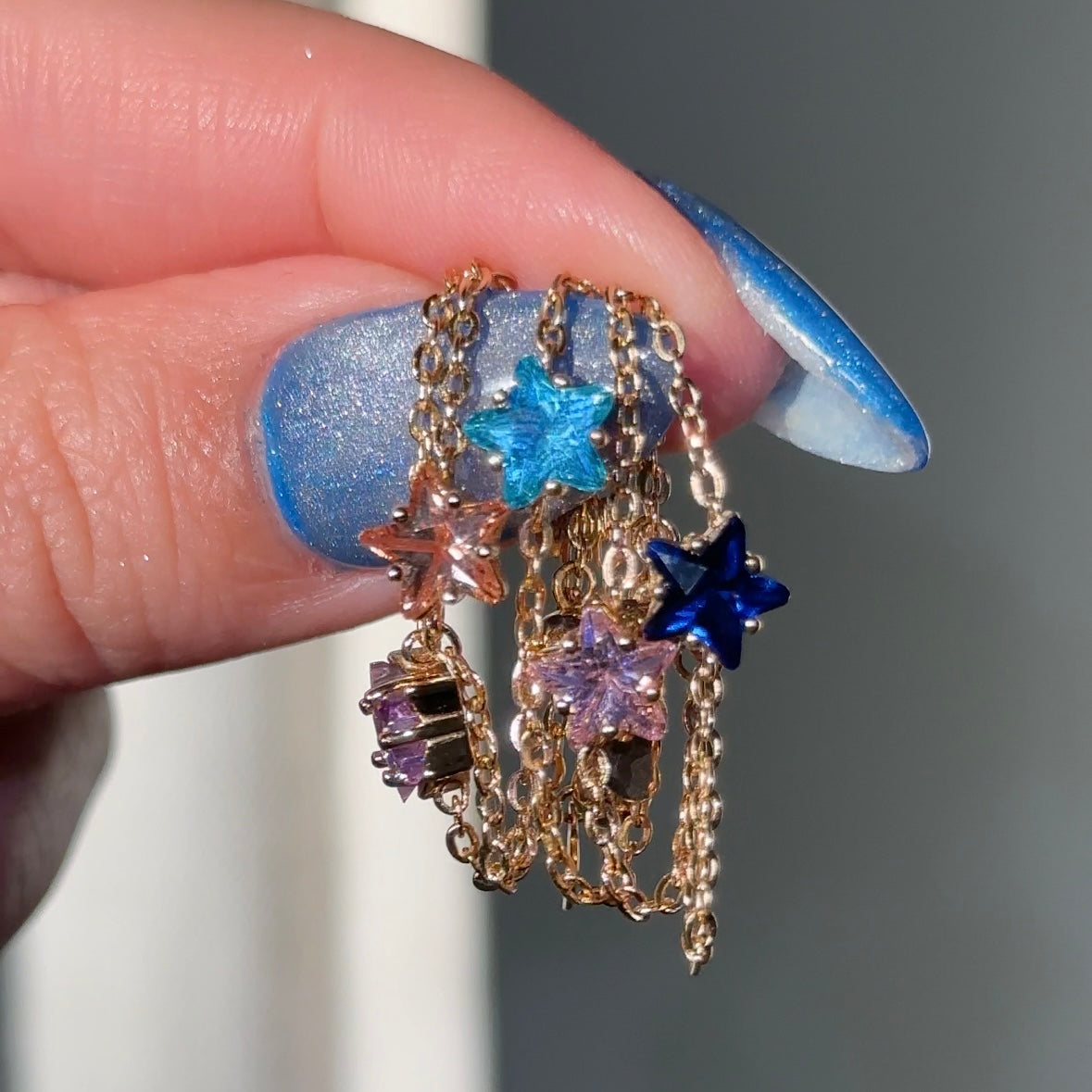 North Star Chain Ring- Gold